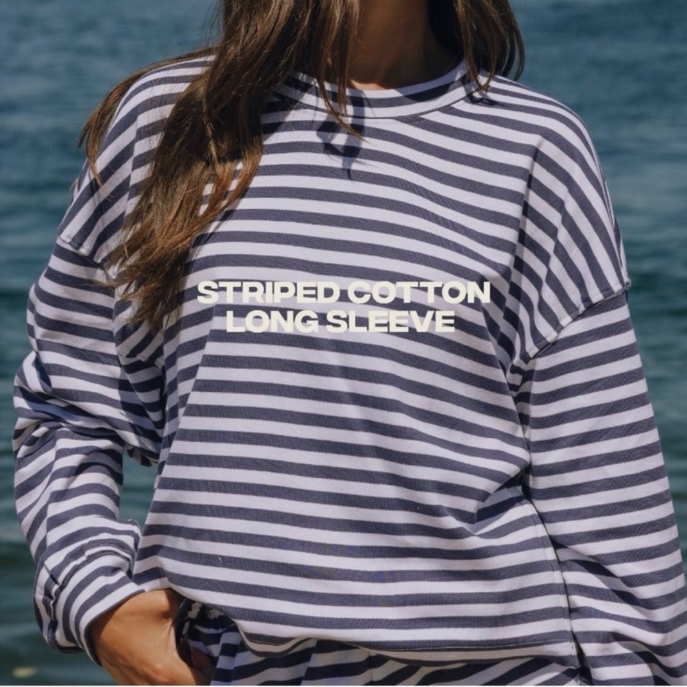 Daily Drills Striped Long Sleeve SET - Navy & White NWT